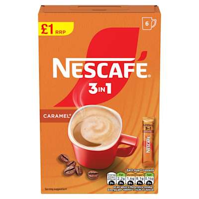 Nescafe 3in1 Original Caramel 6 x 16g Nescafe 3in1 Original Caramel 6 x 16g