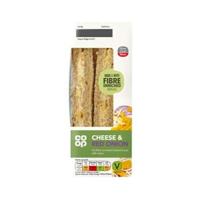 Co-op Cheese & Red Onion Sandwich Co-op Cheese & Red Onion Sandwich