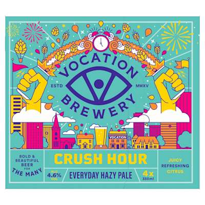 Vocation Crush Hour Evryday Pale 4x330ml Vocation Crush Hour Evryday Pale 4x330ml