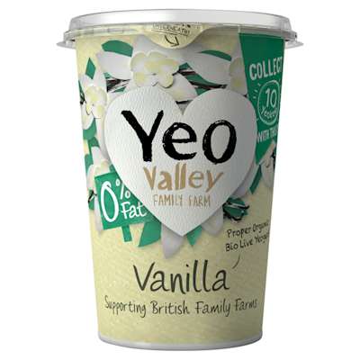 Yeo Valley 0% Fat Vanilla Yogurt 450g Yeo Valley 0% Fat Vanilla Yogurt 450g