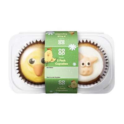 Co-op Easter Character Cupcakes 2 Pack Co-op Easter Character Cupcakes 2 Pack