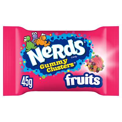 Nerds Fruit-Flavour Candy Gummy Clusters 45g Nerds Fruit-Flavour Candy Gummy Clusters 45g