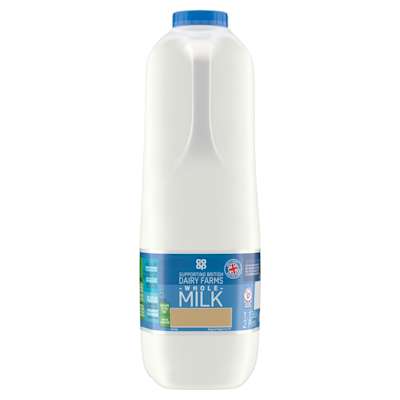 Co-op 2 Pint Fresh Whole Milk 1.136ltr Co-op 2 Pint Fresh Whole Milk 1.136ltr