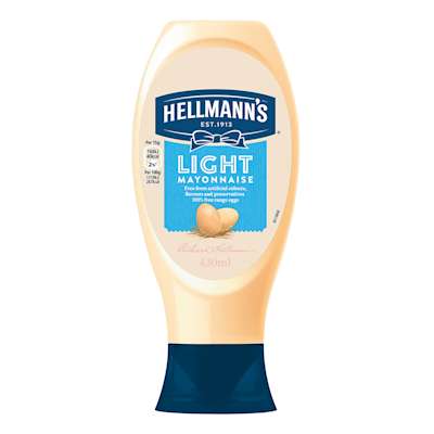 Hellmann's Light Mayonnaise Squeezy 430ml Hellmann's Light Mayonnaise Squeezy 430ml