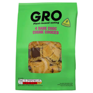 GRO 4 Vegan Dark Choc Chunk Cookies 4s