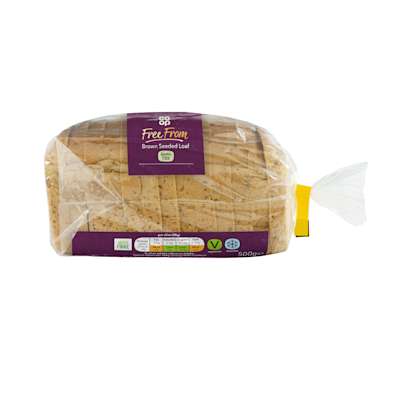 Co-op Free From Brown Seeded Loaf of Bread 500g Co-op Free From Brown Seeded Loaf of Bread 500g