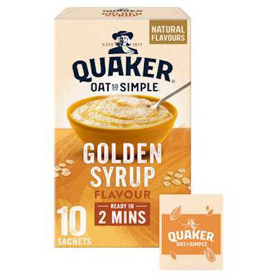 Quaker Oat So Simple Golden Syrup Sachets 10x36g Quaker Oat So Simple Golden Syrup Sachets 10x36g
