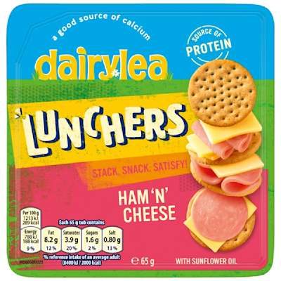 Dairylea Lunchers Ham & Cheese 65g Dairylea Lunchers Ham & Cheese 65g