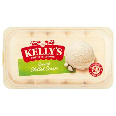 Kelly's Clotted Cream Cornish Ice Cream 950ml Kelly's Clotted Cream Cornish Ice Cream 950ml
