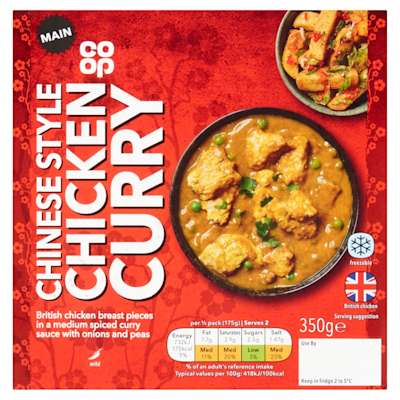 Co-op Takeaway Chinese Chicken Curry 350g Co-op Takeaway Chinese Chicken Curry 350g