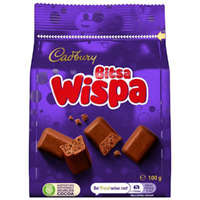 Cadbury Bitsa Wispa Pouch 100g Cadbury Bitsa Wispa Pouch 100g