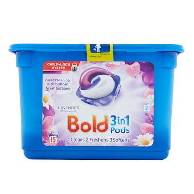 Bold 3 in 1 15 Liquitabs Lavender and Camomile Bold 3 in 1 15 Liquitabs Lavender and Camomile