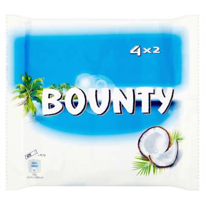 Bounty Coconut Milk Chocolate Duo Bars 4 Pack 228g Bounty Coconut Milk Chocolate Duo Bars 4 Pack 228g