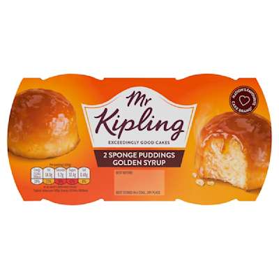 Mr Kipling Golden Syrup Sponge Puddings Mr Kipling Golden Syrup Sponge Puddings