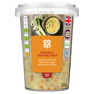 Co-op Chicken & Veg Soup 600g            Co-op Chicken & Veg Soup 600g