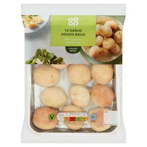 Co-op 12 Garlic Doughballs 165g