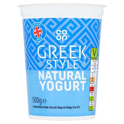 Co-op Greek Style Natural Yogurt 500g Co-op Greek Style Natural Yogurt 500g