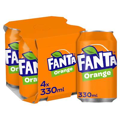 Fanta Orange 4 x 330ml Fanta Orange 4 x 330ml