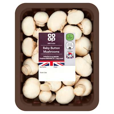 Co-op British Baby Button Mushrooms 150g Co-op British Baby Button Mushrooms 150g