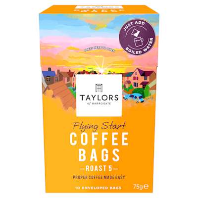 Taylors Of Harrogate Flying Start Coffee Bags 10s Taylors Of Harrogate Flying Start Coffee Bags 10s