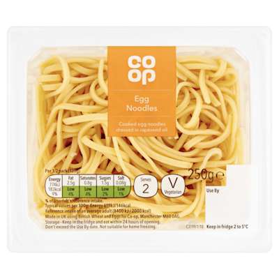 Co-op Free Range Egg Noodles 250g Co-op Free Range Egg Noodles 250g