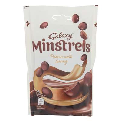 Galaxy Minstrels Standard Pouch 125g Galaxy Minstrels Standard Pouch 125g