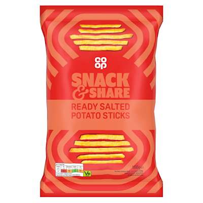 Co-op Ready Salted Potato Stick 150g Co-op Ready Salted Potato Stick 150g