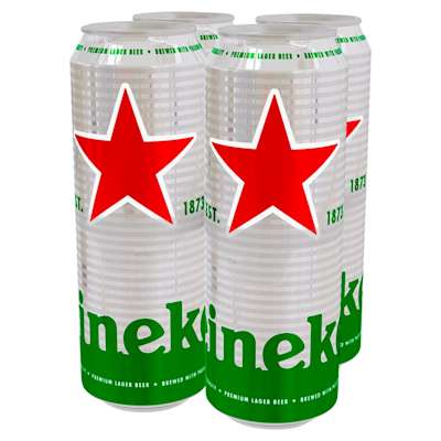 Heineken Cans 4x568ml Heineken Cans 4x568ml