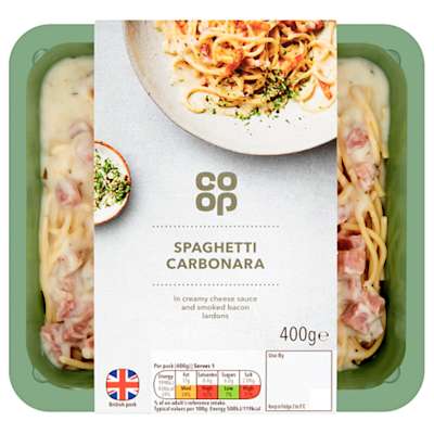 Co-op Spaghetti Carbonara 400g Co-op Spaghetti Carbonara 400g