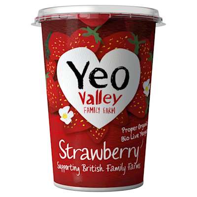 Yeo Valley Organic Strawberry Yogurt 450g Yeo Valley Organic Strawberry Yogurt 450g