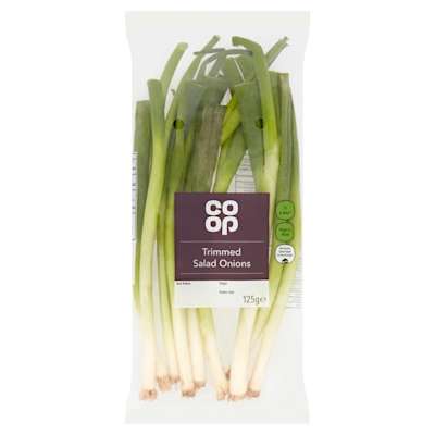 Co-op Trimmed Salad Onions 125g Co-op Trimmed Salad Onions 125g