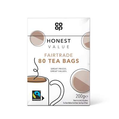 Co-op Honest Value Fairtrade Black Tea 80s Co-op Honest Value Fairtrade Black Tea 80s