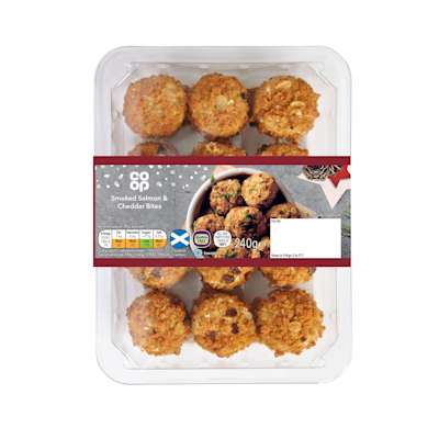 Co-op Smoked Salmon & Cheddar Bites 240g Co-op Smoked Salmon & Cheddar Bites 240g