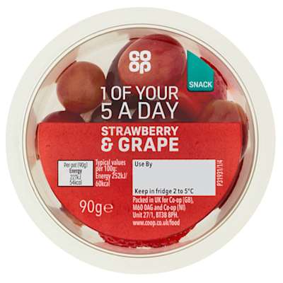 Co-op Strawberry and Grape 90g Co-op Strawberry and Grape 90g