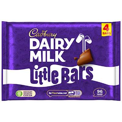 Cadbury Little Bars 4 Pack 72G Cadbury Little Bars 4 Pack 72G