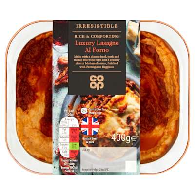 Co-op Irresistible Lasagne al Forno 400g Co-op Irresistible Lasagne al Forno 400g