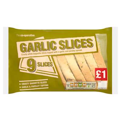 Co-op Garlic Slices 235g Co-op Garlic Slices 235g