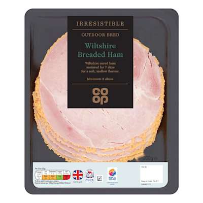 Co-op Irresistible Breaded Wiltshire Ham 200g Co-op Irresistible Breaded Wiltshire Ham 200g