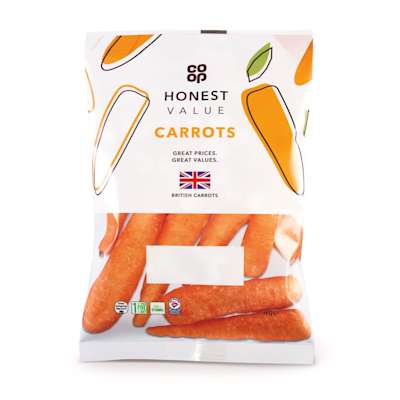 Co-op Honest Value Carrots 1kg Co-op Honest Value Carrots 1kg
