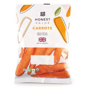 Co-op Honest Value Carrots 1kg Co-op Honest Value Carrots 1kg