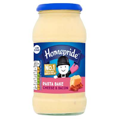 Homepride Cheese and Bacon Pasta Bake 485g Homepride Cheese and Bacon Pasta Bake 485g