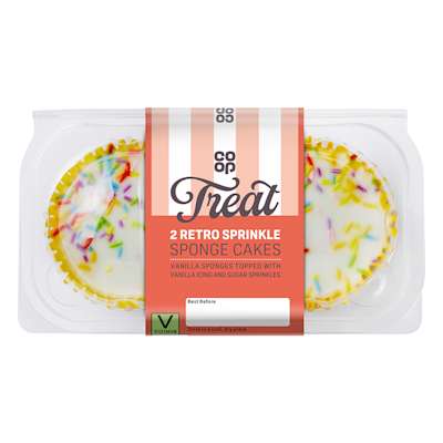 Co-op School Cake Cupcakes 2pk Co-op School Cake Cupcakes 2pk