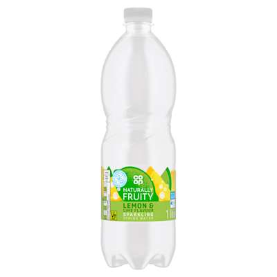 Co-op Sparkling Lemon & Lime Flavour Spring Water 1Ltr Co-op Sparkling Lemon & Lime Flavour Spring Water 1Ltr
