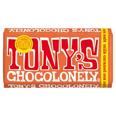 Tony’s Chocolonely Milk Chocolate Caramel Sea Salt 180g Tony’s Chocolonely Milk Chocolate Caramel Sea Salt 180g