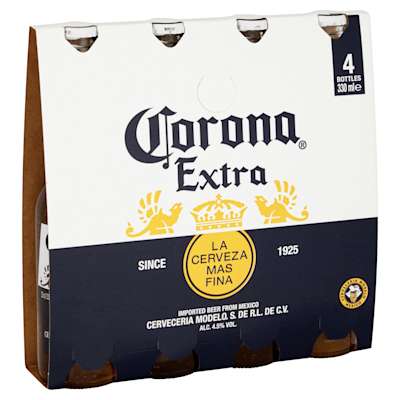 Corona Extra Bottle 4x330ml Corona Extra Bottle 4x330ml