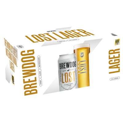 BrewDog Lost Lager Cans 10x440ML BrewDog Lost Lager Cans 10x440ML