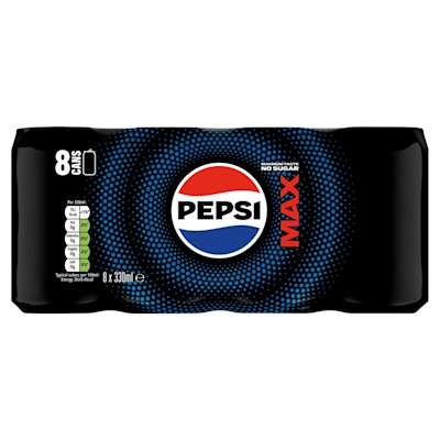 Pepsi Max 8 x 330ml Pepsi Max 8 x 330ml