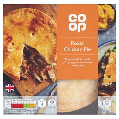 Co-op Roast Chicken Pie 550g Co-op Roast Chicken Pie 550g