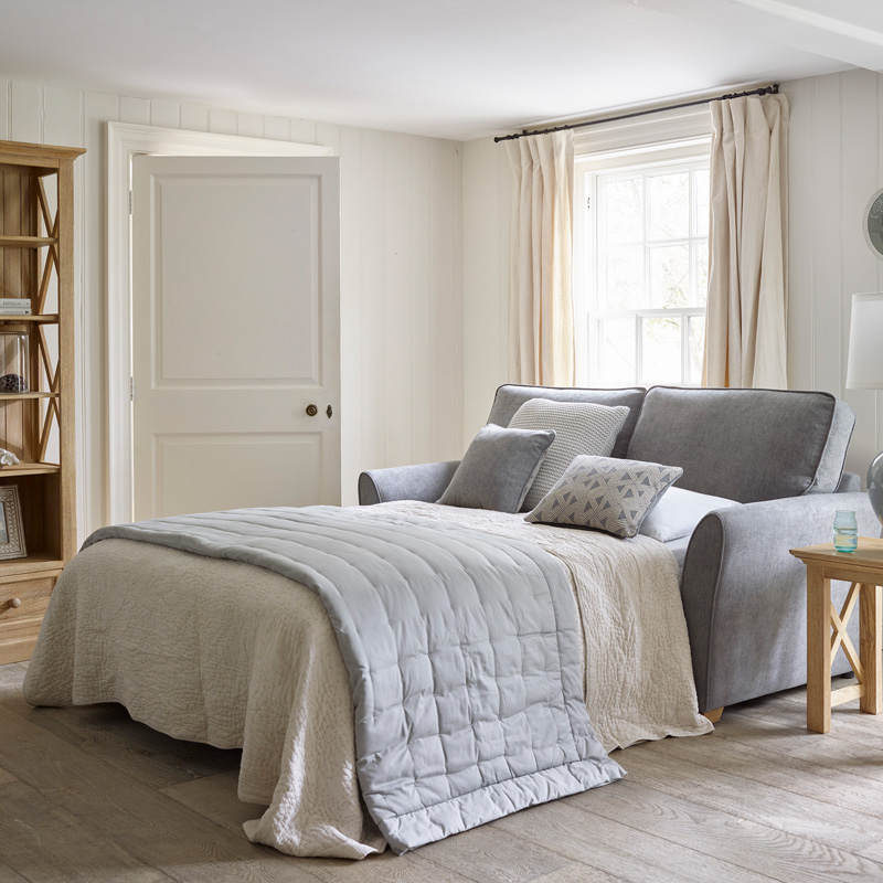 Grey Sofa Bed Fabric Jasmine Oak Furniture land