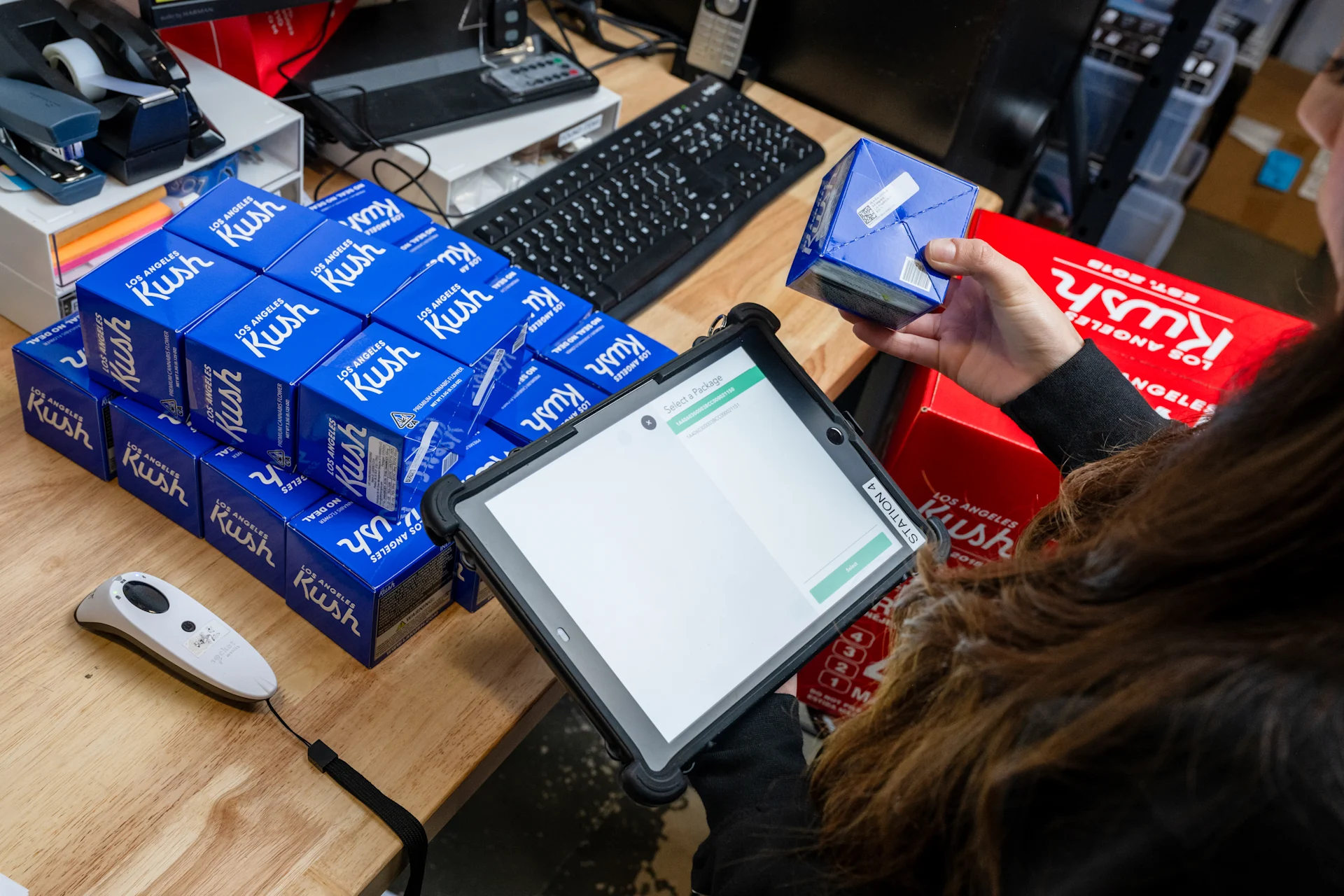 Dispensary cycle count on an iPad using Meadow point of sale